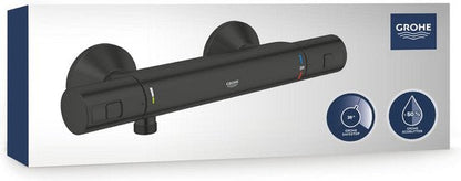GROHE Precision Start Thermostatische Douchemengkraan in mat zwart